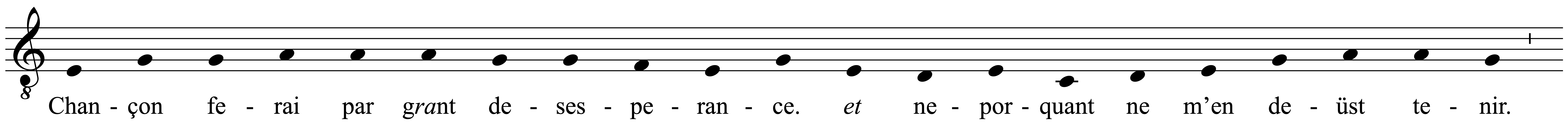 Work musical notation